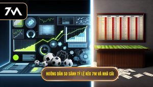 Hướng dẫn so sánh tỷ lệ kèo 7M và nhà cái