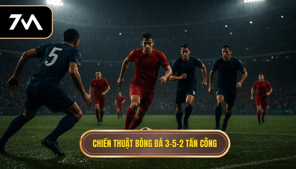 Chiến thuật bóng đá 3-5-2 tấn công
