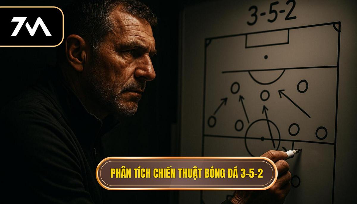 Phân tích chuyên sâu Chiến thuật bóng đá 3-5-2 tấn công