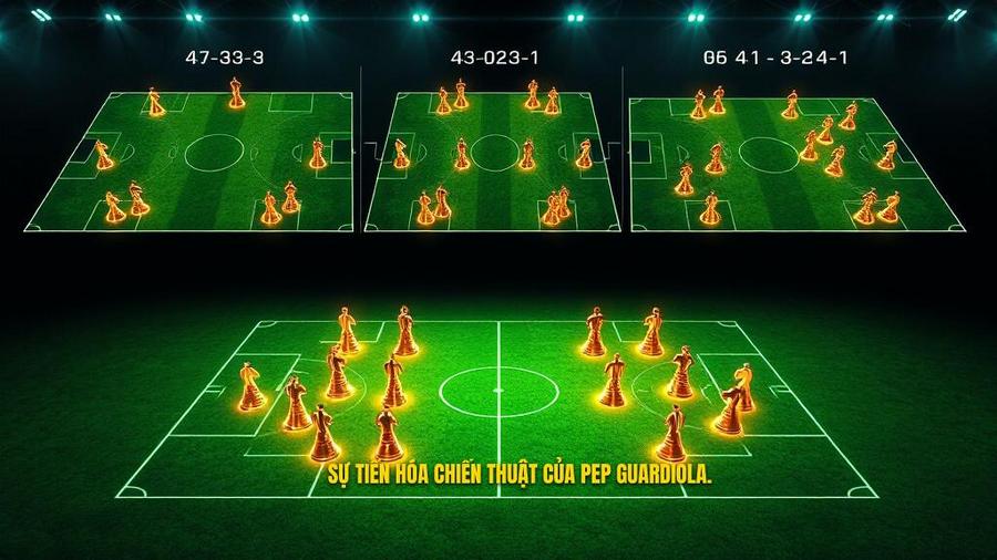 Sự tiến hóa của Chiến thuật Pep Guardiola qua các thời kỳ