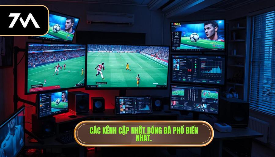 Các kênh cập nhật bóng đá phổ biến nhất.