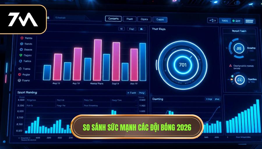 Bảng so sánh sức mạnh dự kiến của các đội bóng vào năm 2026